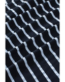 Azura Exchange Ruffled Striped Print Buttoned Top - 2XL