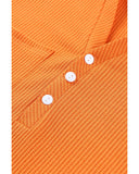 Azura Exchange V Neck Drop Shoulder Waffle Knit Top - XL