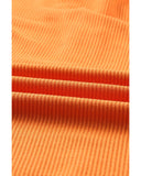 Azura Exchange V Neck Drop Shoulder Waffle Knit Top - XL