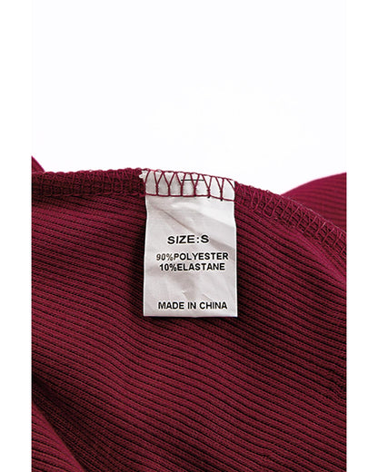 Azura Exchange Leopard Ribbed Wrap Top - L