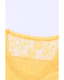Azura Exchange Lace Crochet Short Sleeve T-Shirt - S