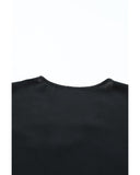 Azura Exchange V-Neck Short Sleeve Blouse with Lace Trim - L