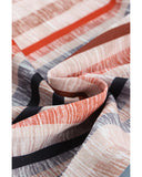 Azura Exchange Striped 3/4 Sleeve Blouse - L