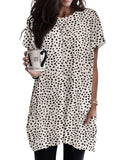Azura Exchange Tunic Top with Print and Side Pockets - S