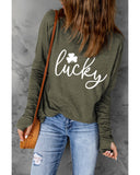 Azura Exchange Lucky Clover Graphic Print Tunic Top - M