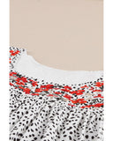 Azura Exchange Embroidered Flutter Sleeve Blouse - S