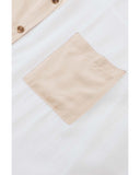 Azura Exchange Colorblock Long Sleeve Pocket Blouse - L