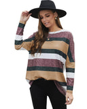Azura Exchange Colorful Stripe Tunic Top - L