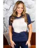 Azura Exchange Tie-dyed Round Neck Short Sleeve T-shirt - 2XL