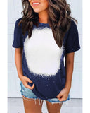 Azura Exchange Tie-dyed Round Neck Short Sleeve T-shirt - 2XL