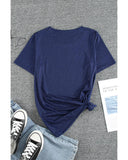 Azura Exchange Tie-dyed Round Neck Short Sleeve T-shirt - L