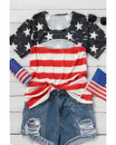 Azura Exchange American Flag Cutout T-Shirt - 2XL
