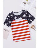 Azura Exchange American Flag Cutout T-Shirt - M