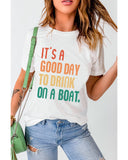 Azura Exchange Good Day Boat Letters T-Shirt - XL