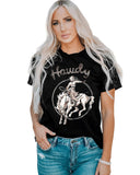 Azura Exchange Western Cowboy Graphic Print Crewneck T-Shirt - 2XL
