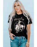 Azura Exchange Western Cowboy Graphic Print Crewneck T-Shirt - XL