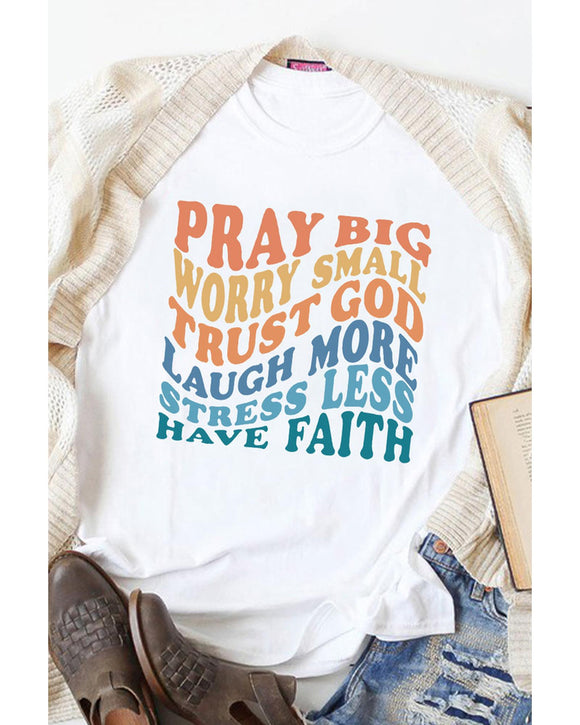 Azura Exchange Faith Inspired Words Print T-Shirt - L