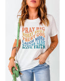 Azura Exchange Faith Inspired Words Print T-Shirt - S