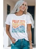 Azura Exchange Faith Inspired Words Print T-Shirt - S