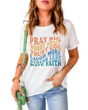 Azura Exchange Faith Inspired Words Print T-Shirt - XL