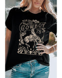 Azura Exchange Cowboy 78 Graphic Print Crew Neck T-Shirt - 2XL