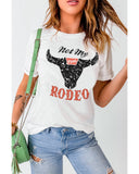 Azura Exchange Not My Rodeo Bull Graphic T-Shirt - XL