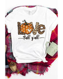 Azura Exchange Leopard Pumpkin Graphic Print Crew Neck T-Shirt - L