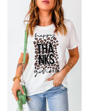 Azura Exchange Leopard Print Graphic T-Shirt - XL