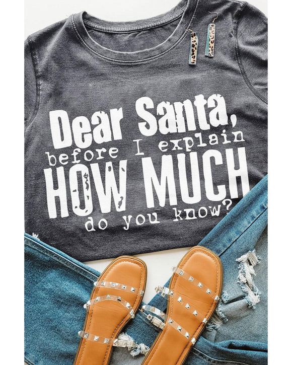 Azura Exchange Christmas Funny Saying Print T-Shirt - XL