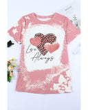 Azura Exchange Leopard Bleached Print Graphic T-Shirt - M