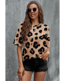 Azura Exchange Leopard Print Loose T-Shirt - S