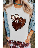 Azura Exchange Heart Print T-shirt - S