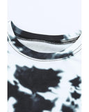 Azura Exchange Tie-dye Round Neck Short Sleeve Top - M