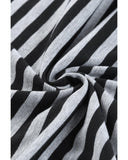 Azura Exchange Butterfly Sleeve Striped T-Shirt - XL