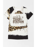 Azura Exchange Graphic Leopard Print T-Shirt - M