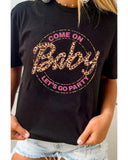 Azura Exchange Barbie Leopard Graphic T-Shirt - M