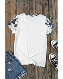 Azura Exchange Dyed Bleached T-Shirt - L