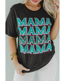 Azura Exchange Mama Letter Print Vintage Leopard Graphic T-Shirt - XL