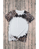 Azura Exchange Animal Print Bleached T-Shirt - L