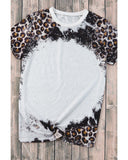 Azura Exchange Animal Print Bleached T-Shirt - L