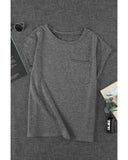 Azura Exchange Pocketed Tee with Side Slits - M