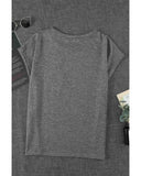 Azura Exchange Pocketed Tee with Side Slits - XL
