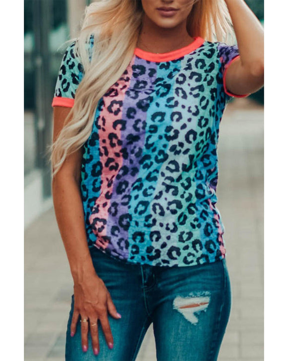 Azura Exchange Leopard Print T-shirt - L