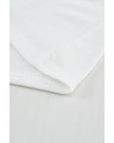 Azura Exchange Cut-out Cold Shoulder Mesh Striped Long Sleeve T-shirt - S