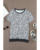 Azura Exchange Leopard Side Split T-shirt - M