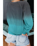Azura Exchange Crewneck Ombre Long Sleeve Sweatshirt - L
