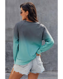 Azura Exchange Crewneck Ombre Long Sleeve Sweatshirt - L