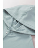 Azura Exchange Batwing Sleeve Pocketed Henley Hoodie - XL