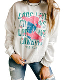 Azura Exchange LONG LIVE COWBOY WILD WEST Sweatshirt - M