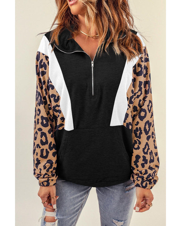 Azura Exchange Leopard Pullover Sweatshirt - L